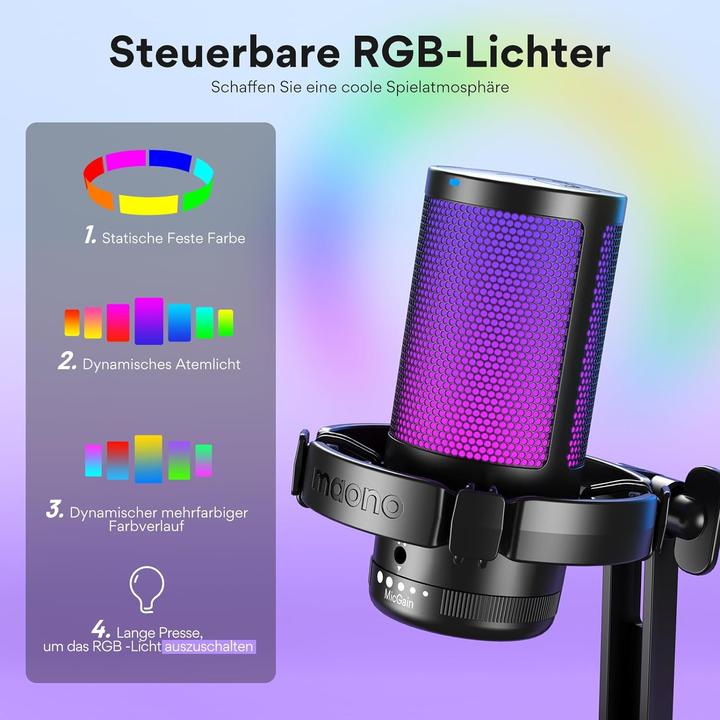 Actual product image Maono DGM20 USB microphone