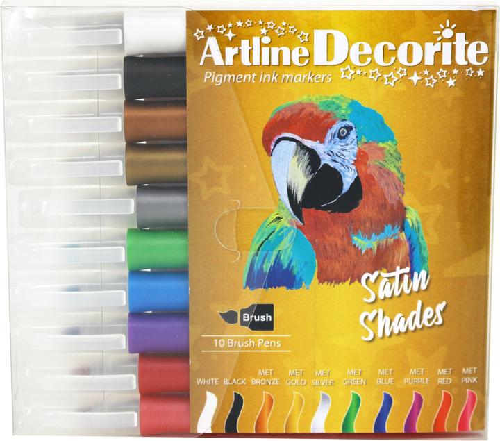 Actual product image Artline Decorite brush metallic 10-saet (10 x)
