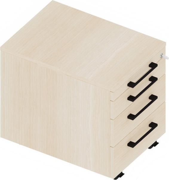 Palmberg Rollcontainer Schubladen ORGA PLUS Akazie
