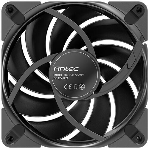 Actual product image Antec Tranquil 120, 120 mm x 25 mm housing fan, PWM fan, 2000 rpm, 59.23 CFM, 2.46 mmHO, 4-p (120 mm, 3 x)