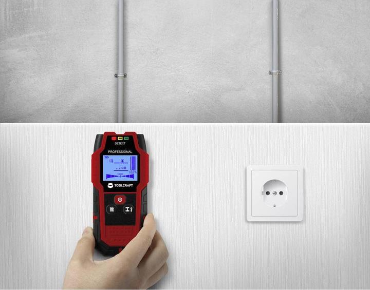 Produktbild Toolcraft Ortungsgerät TO-9627699 Ortungstiefe (max.) 120 mm Geeignet für Hol