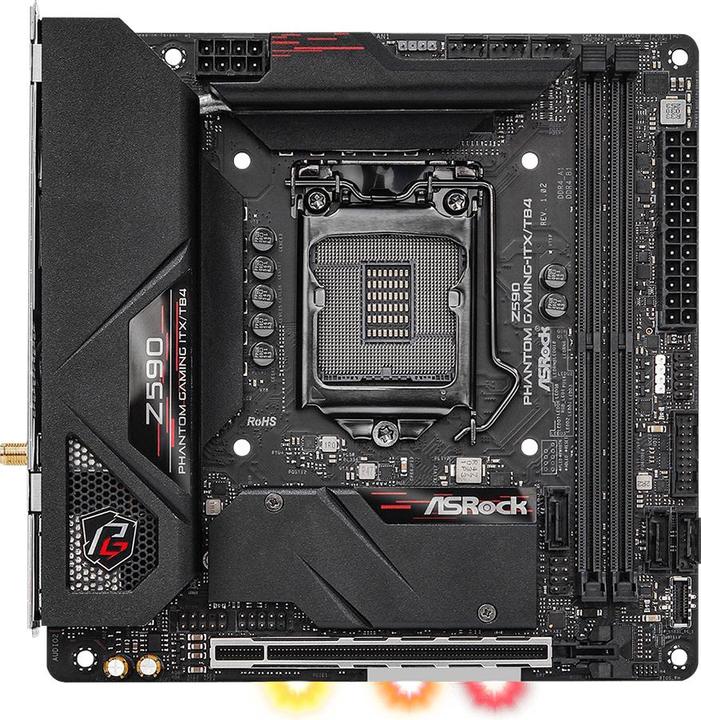Produktbild AsRock Z590 Phantom Gaming (LGA 1200, Intel Z590, Mini-ITX)