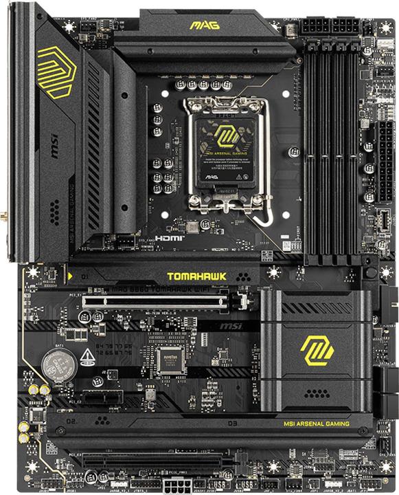 Productafbeelding MSI MAG B860 TOMAHAWK WIFI (LGA 1851, Intel B860, ATX)
