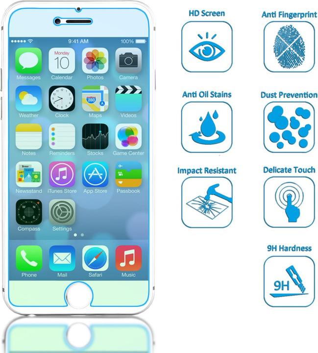 Actual product image Nalia Protective glass (1 Piece, Apple iPhone 7 Plus)