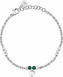 Morellato - Fashion steel bracelet with green agate Talismani SAIX24