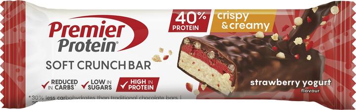 Actual product image Premier Protein Soft Crunch Bar 40% Protein (Yoghurt, Strawberry, 12 pcs., 480 g)