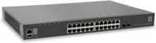 Actual product image LevelOne 28-Port Stackable L3 Lite Managed Gigabit Switch 2 x SFP+ 10-Gigabit 1 x Module Slot 10-Gigabit (28 Ports)