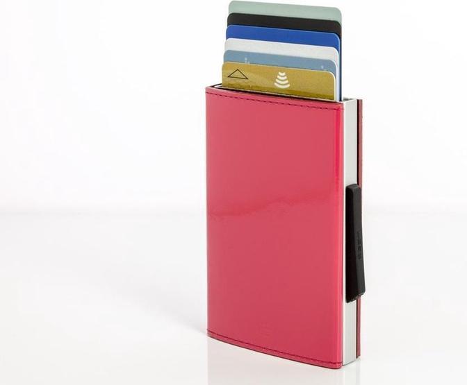Ögon Ogon Cascade Wallet Leder Himbeere