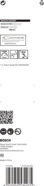 Actual product image Bosch Professional Zubehör Expert SelfCut Speed flat milling drill, 30 x 400 mm (30 mm)