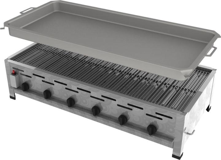 ChattenGlut 6-burner gas roaster with grid and pan (27 kW)