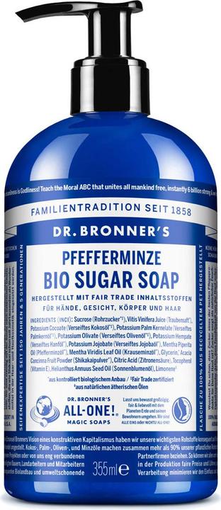 Dr. Bronner's Sugar Soap (Flüssigseife, 355 ml)