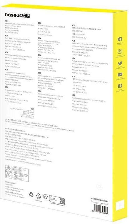Image du produit Baseus DeepDive Series Housse de protection universelle étanche pour appareil mobile (Universel)