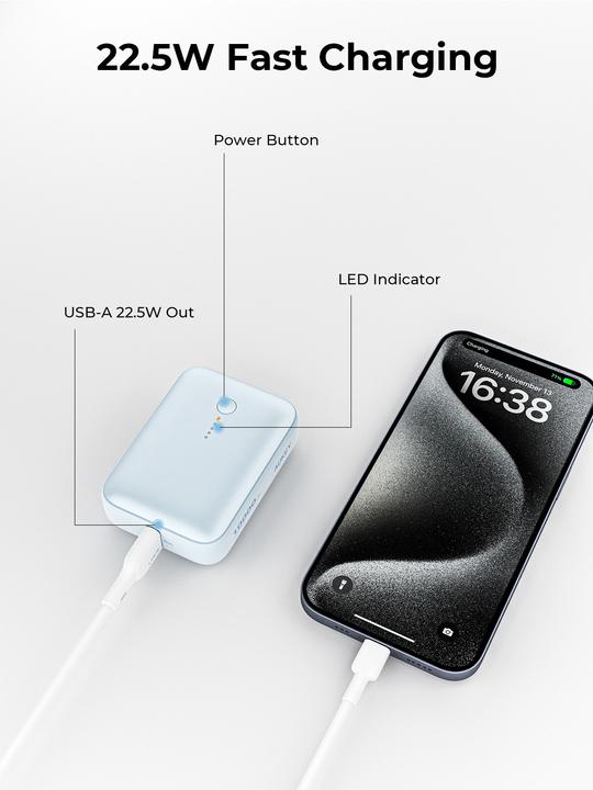 Actual product image Aukey Spark Mini (10000 mAh, 20 W, 37 Wh)