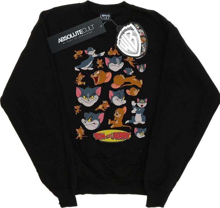 Actual product image Tom & Jerry Girls Many Faces Sweatshirt (116)