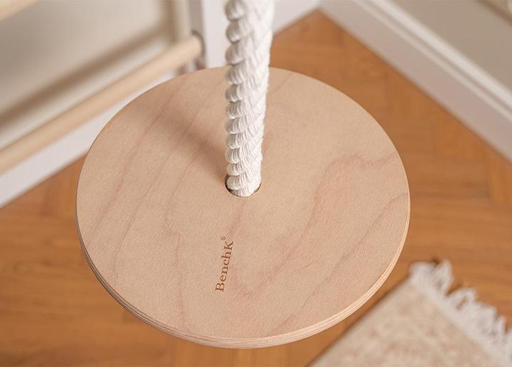 Actual product image BenchK Wall bars 222 with multi pull-up bar, rope & rings