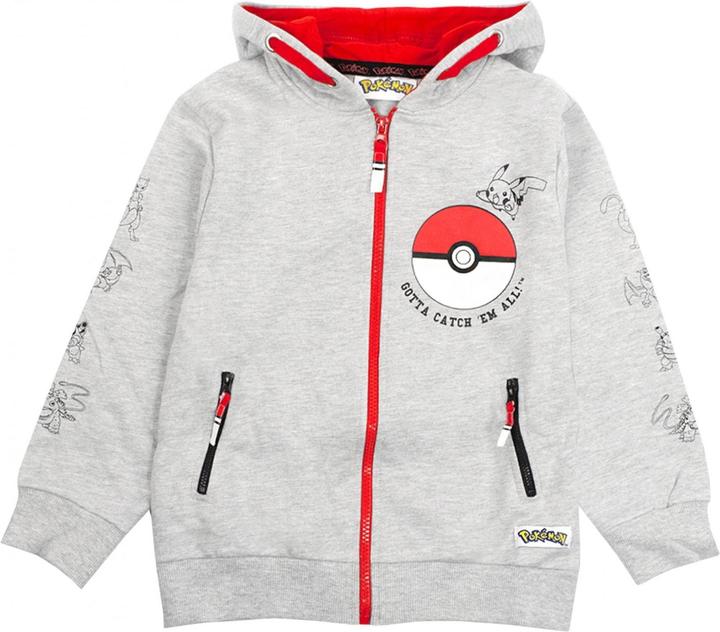Produktbild Pokémon Gotta Catch Em All Hoodie mit durchgehendem Reissverschluss Jungen (140)
