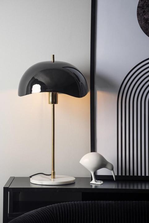 Actual product image Leitmotiv enamelled table lamp waved dome