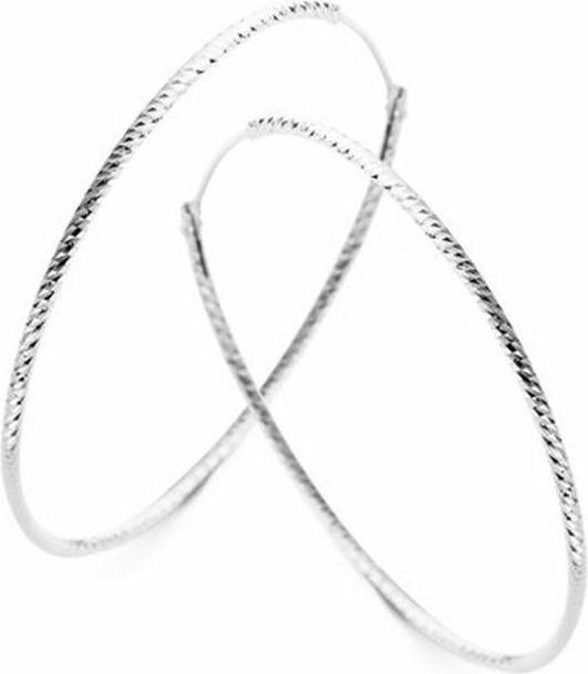 Casa Jewelry Casa Hoops Collection Tuscana Silber 50 mm Oorbellen HO.0109.00 (Silber)