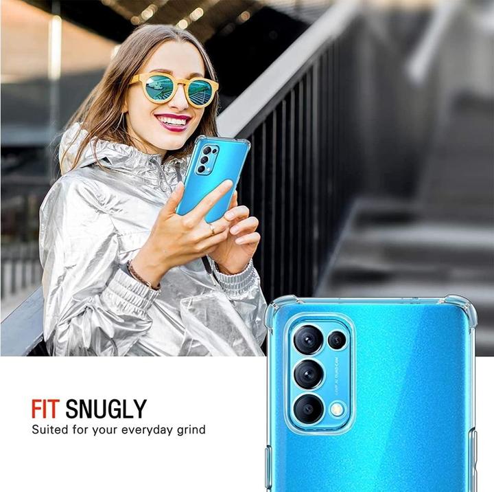 Immagine prodotto Screenguard Oppo Find X3 Lite Custodia Crystal Soft Airbag Bumper (Oppo Find X3 Lite)