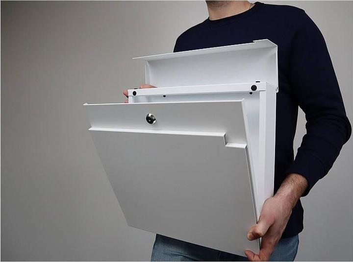Productafbeelding SafePost 810 Design brievenbus wit RAL9003 mat