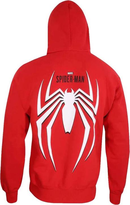 Actual product image Spiderman Unisex Adult Crest Pullover Hoodie (M)