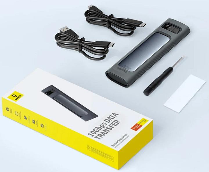 Immagine prodotto Baseus Custodia per SSD della serie FlyJoy (M.2 NVMe) Grigio Spazio (M.2 2242)