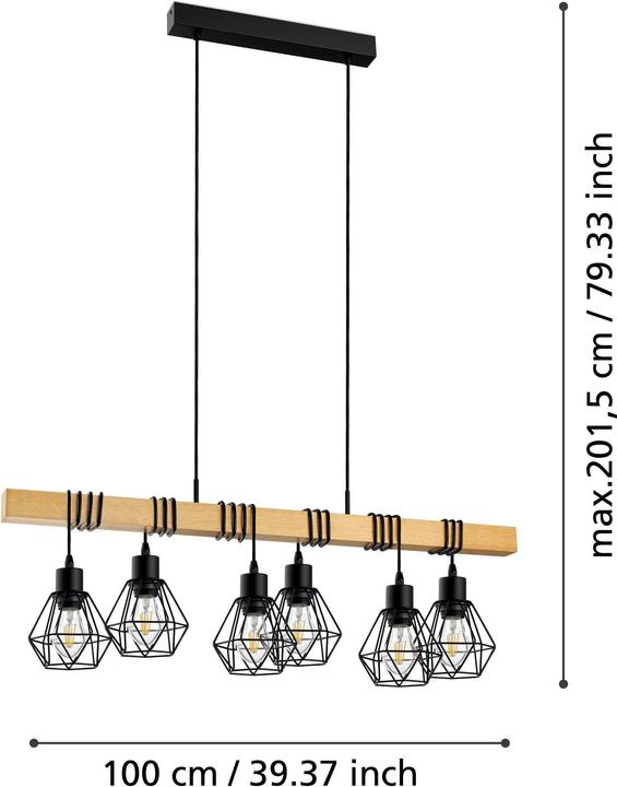 Produktbild EGLO Townshend 5 (E27)