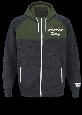 Produktbild CCM F3856 ACADEMY FULL ZIP HOOD SR (Rot, S) (S)