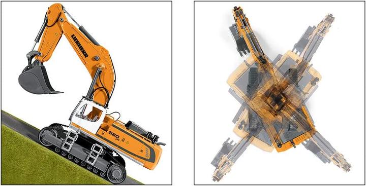 Actual product image Siku Liebherr R980 SME crawler excavator