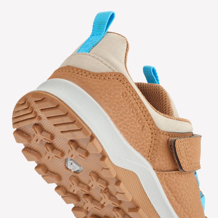 Image du produit Quechua Chaussures de randonnée enfants taille 28-34 basses Velcro randonnée - NH500 marron/bleu (33)