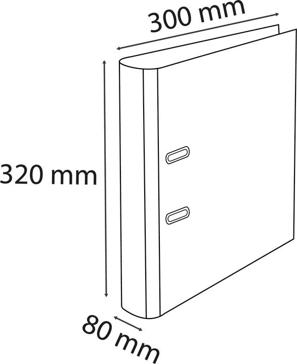 Produktbild Exacompta Ordner (A4, 80 mm, 1 Stück)