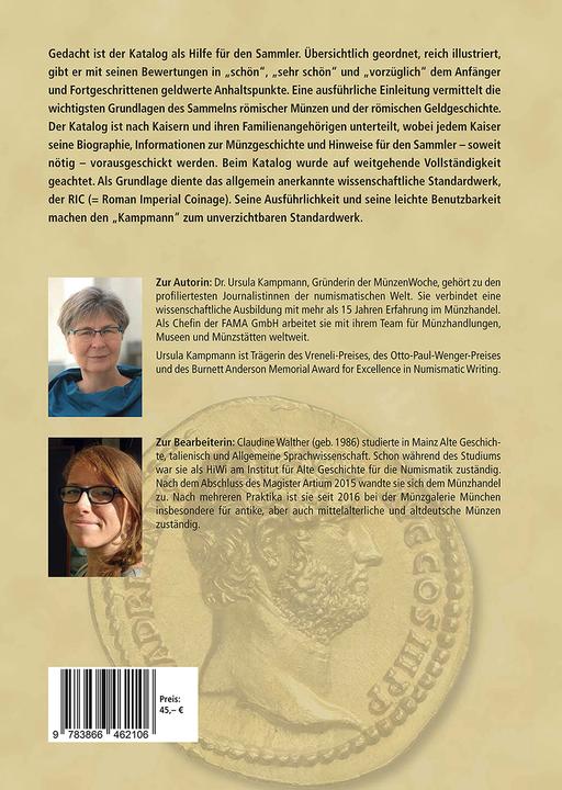 Produktbild Die Münzen der römischen Kaiserzeit (Deutsch, Claudine Walther, Ursula Kampmann, 2022)