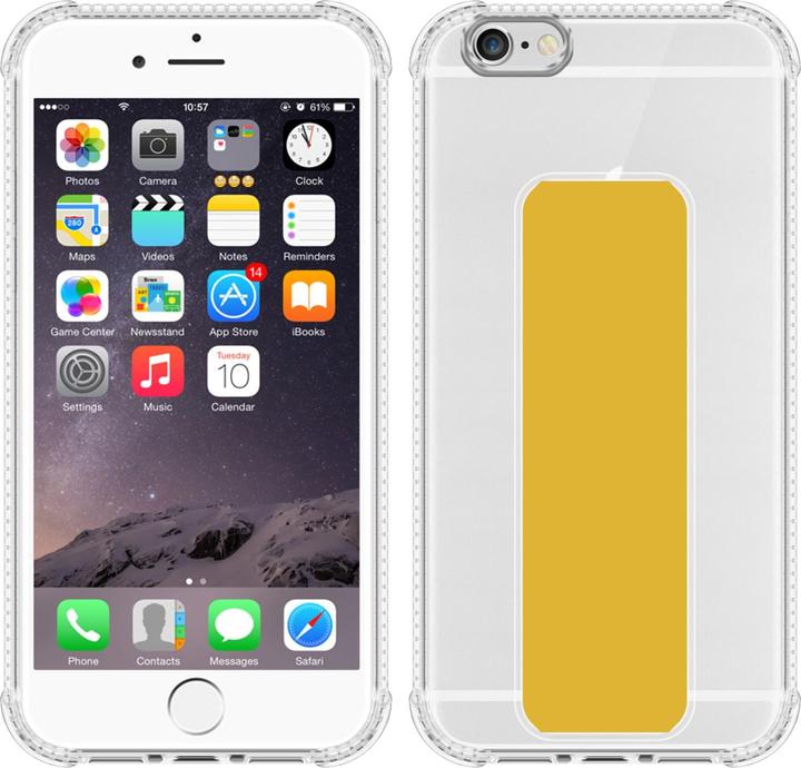 Productafbeelding Cadorabo Hoesje voor Apple iPhone 6 / 6S in TPU met houder LM167 Style (Apple iPhone 6)