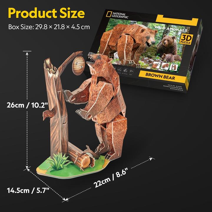 Actual product image Cubicfun 3D Puzzle Braunbär 3D Puzzle 88 Teile (88 pieces)