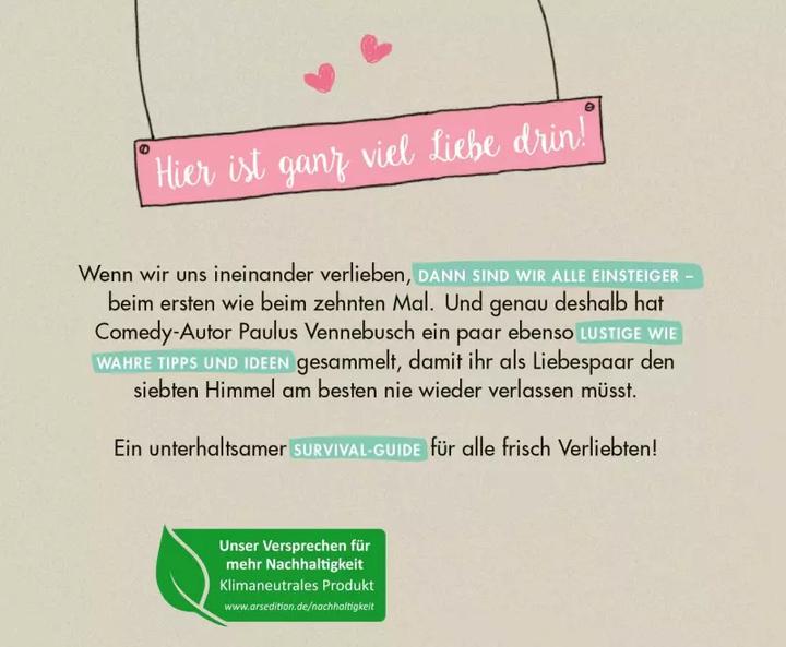 Actual product image Love for beginners (German, Paul Vennebush, 2023)
