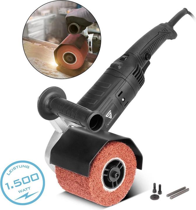 Actual product image Stahlwerk SM-1500 ST satin finishing machine with 1,500 W power and 600 - 3,200 rpm (Roll grinder, 1500 W)