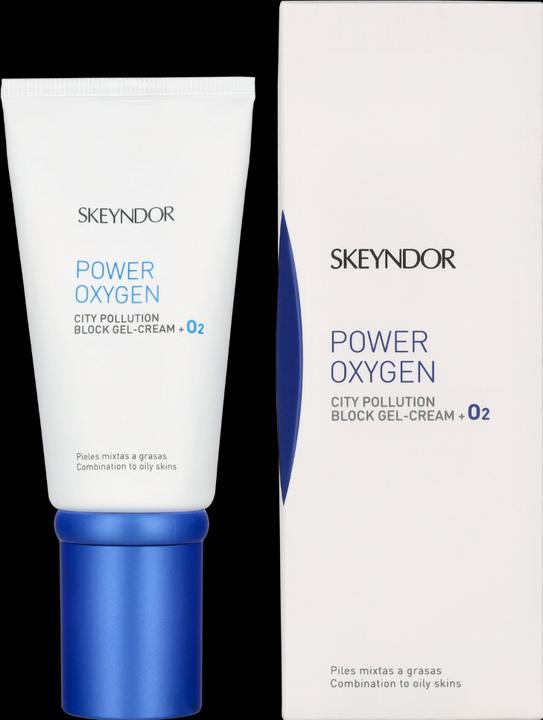 Skeyndor Power Oxygen City Blocca Inquinamento Gel-Crema + O2 (50 ml, Gel viso)