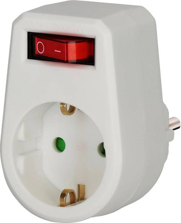Produktbild Brennenstuhl Adapterstecker Schutzkontakt mit Schalter 1508070 (CEE 7/3, 1 x)