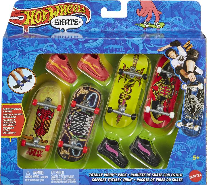 Actual product image Hot Wheels Skateboard + Schuhe 4er-Pack