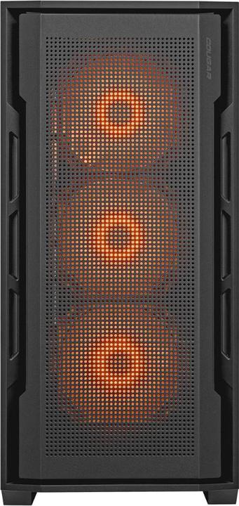 Immagine prodotto Cougar Uniface RGB Black | Caso PC | Mid Tower / Pannello frontale in mesh / Ventole ARGB / Pannello (ATX, SSI CEB, Mini-ITX, mATX)