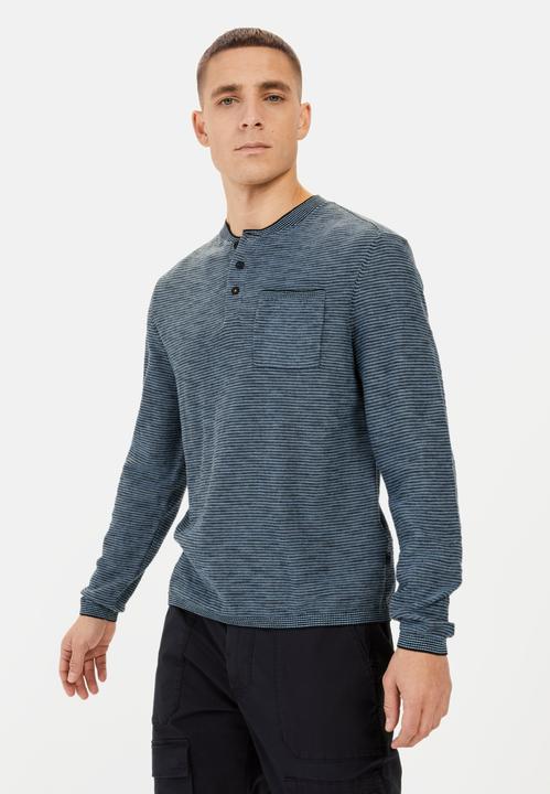 Image du produit Camel Active Henley Langarmshirt aus einem Baumwollmix (S)