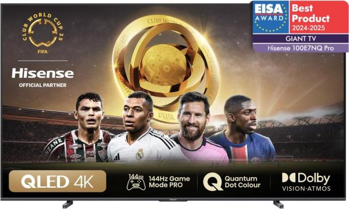 Actual product image Hisense TV 100E7NQ PRO Led TV 100' 4K (100", E7NQ Pro, QLED, 4K, 2023)