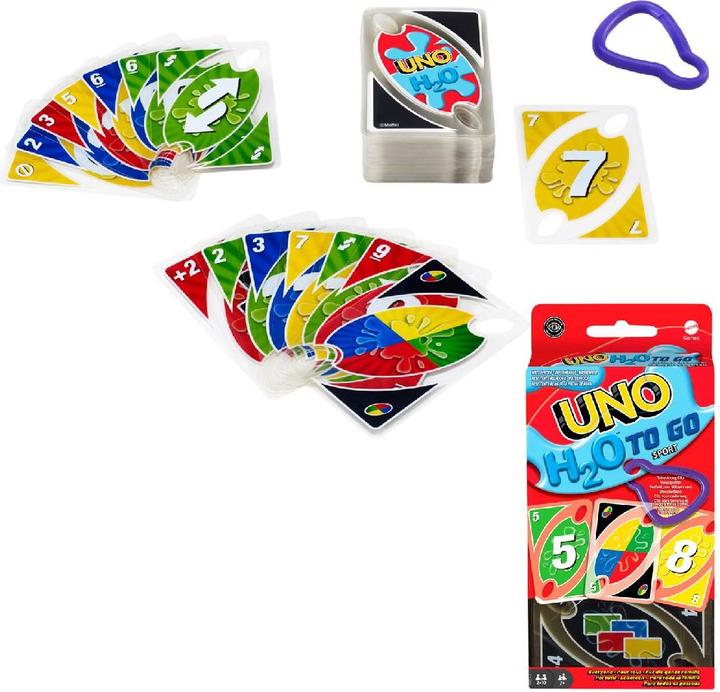 Actual product image Mattel Games Uno H2O To Go Card Game (German)