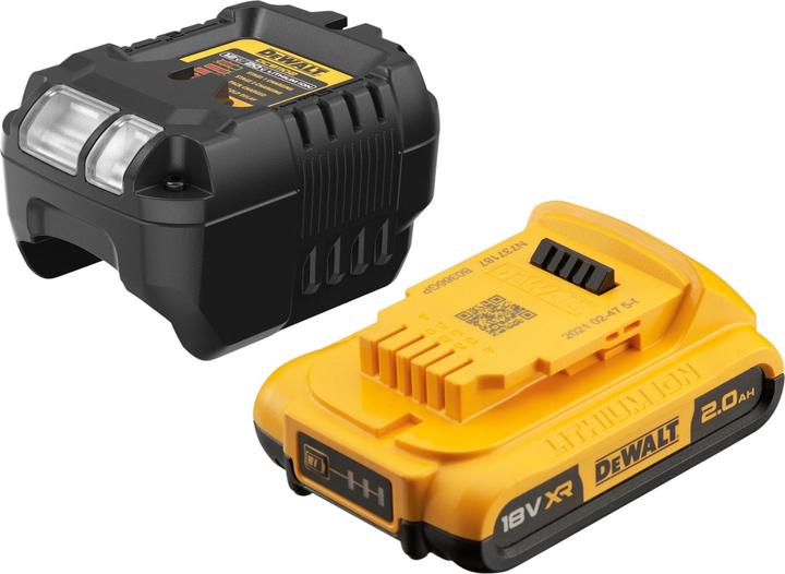Actual product image DeWalt DCV 501 LD1 Akku Stabsauger 18 V 0,7 l Staubklasse L + 1x Akku 2,0 Ah + Ladegerät (Wet dry vacuum cleaner)