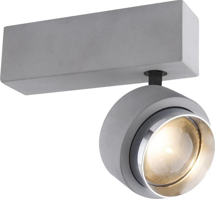Actual product image Globo TIMO ceiling lamp, concrete grey, 55011D1