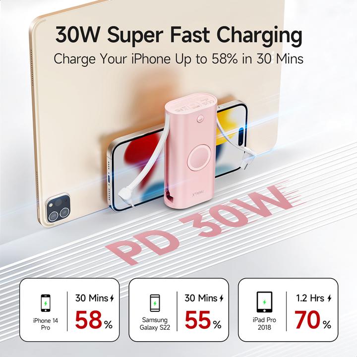 Image du produit iWalk LinkPod W2 PNK (10000 mAh, 30 W, 36 Wh)