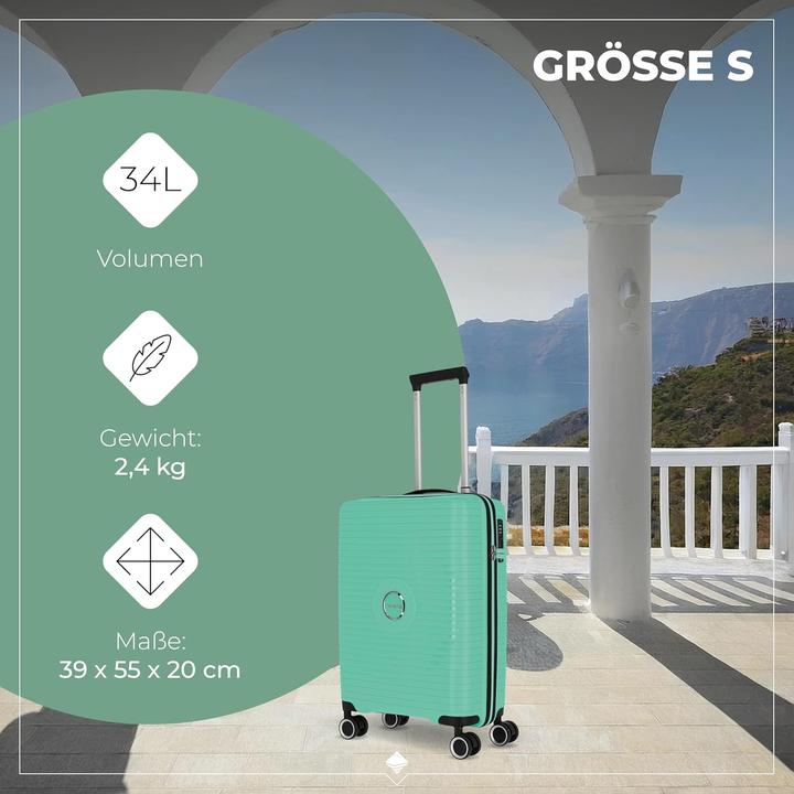 Produktbild Travelite Orbita 4 Rollen Kofferset 3-teilig mit Dehnfalte (208 l, XL (ab 115l))