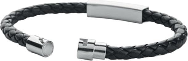 Actual product image MidOcean Fauleti Faux Leather Braided Bracelet (19 cm, 100% synthetic material)