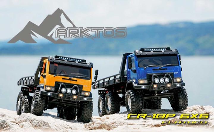 Actual product image Absima Hobby Plus RC CR-18P "Tow Truck ARKTOS 6x6" 1/18 yellow RTR
