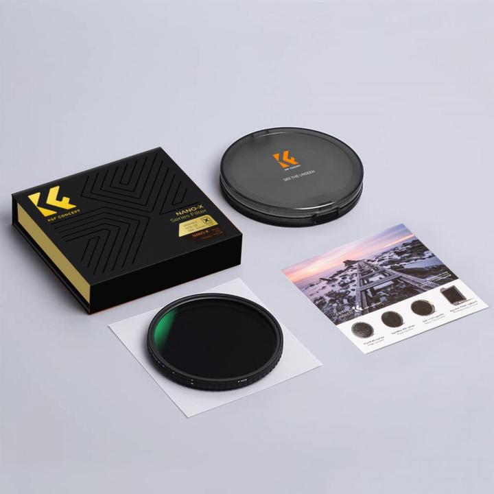 Produktbild K&F Concept Concept Variabel ND Filter - 62mm Nano-X NDX ND8-128 (62 mm, ND- / Graufilter)